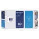 Cartouche d'encre cyan HP 80 350 ml
