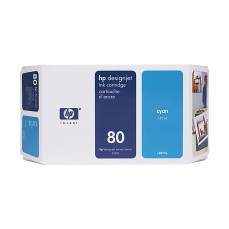Cartouche d'encre cyan HP 80 350 ml
