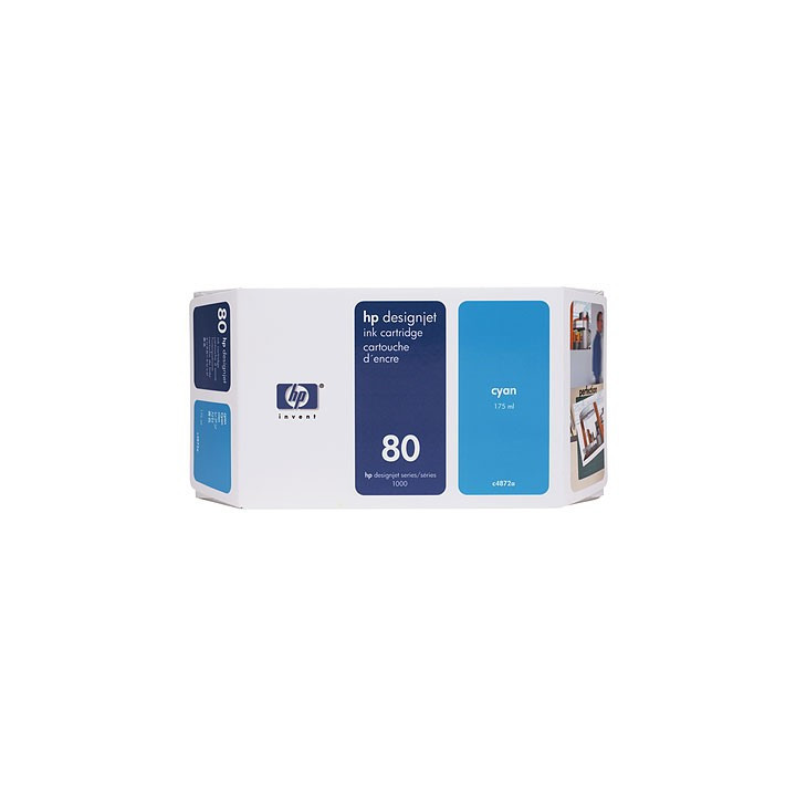 Cartouche d'encre cyan HP 80 350 ml