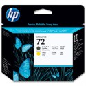Tête d'impression Noir Mat et Jaune HP 72 C9384A