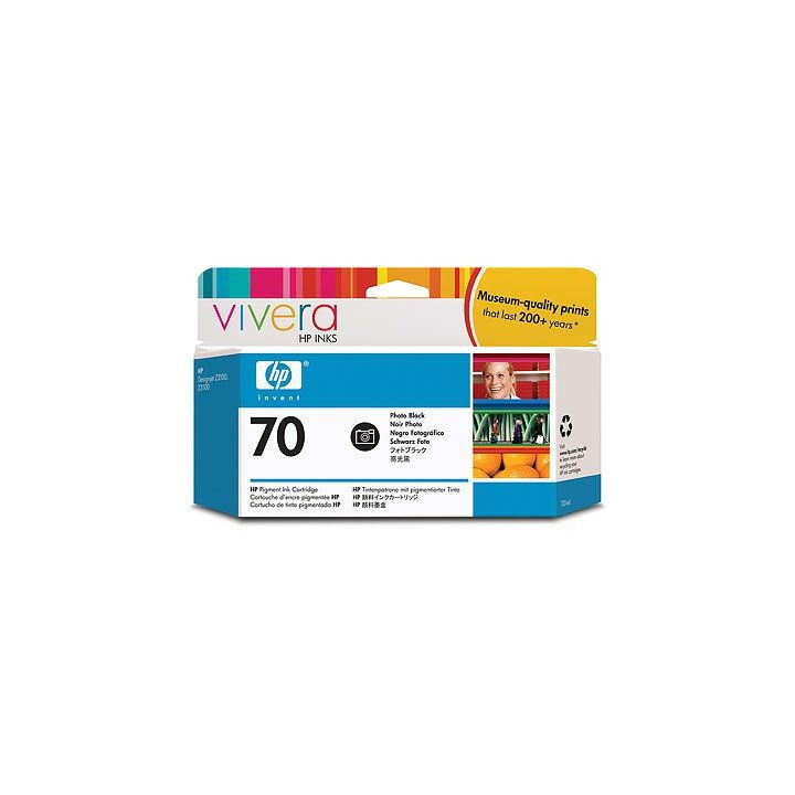 Cartouche d'encre noire photo HP 70 130 ml
