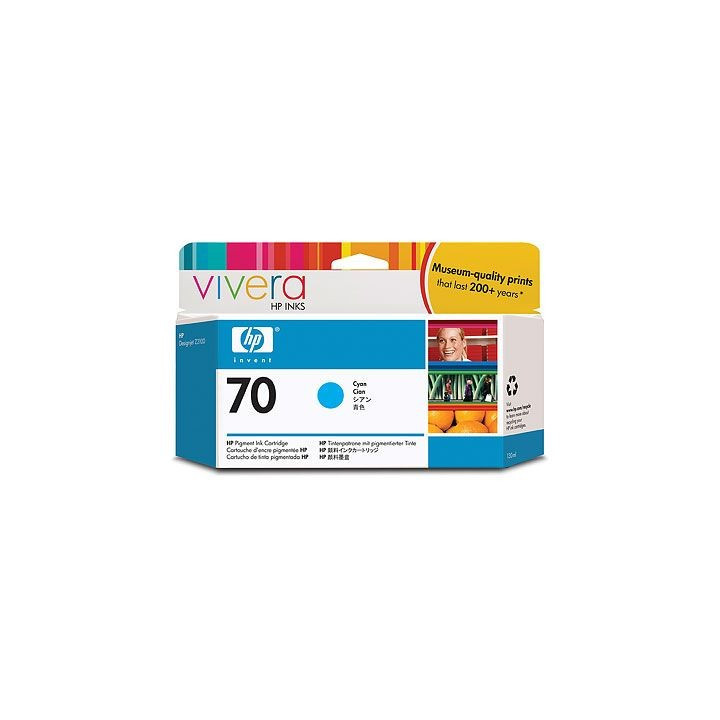 Cartouche d'encre cyan HP 70 130 ml