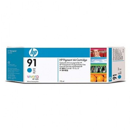 Cartouche d'encre cyan HP 91 775 ml