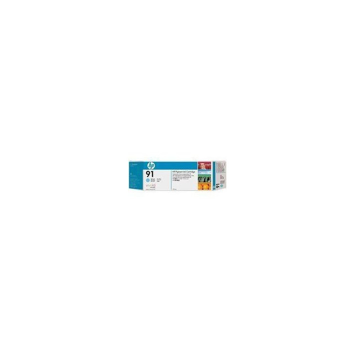 Cartouche d'encre cyan clair HP 91 775 ml