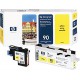 Tête d'impression jaune et dispositif de nettoyage HP 90