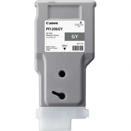 Cartouche d'encre CANON Gris PFI-206 GY 300ml