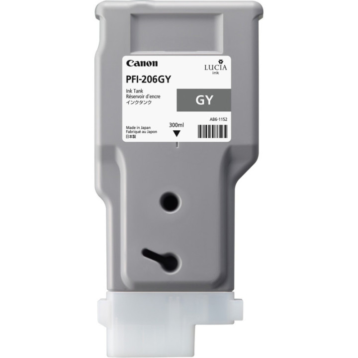 Cartouche d'encre CANON Gris PFI-206 GY 300ml