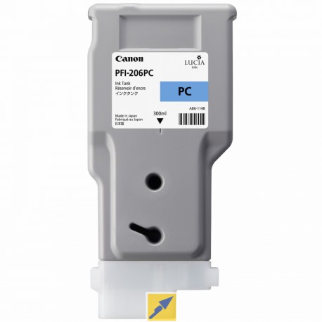 Cartouche d'encre CANON Cyan Photo PFI-206 PC 300ml
