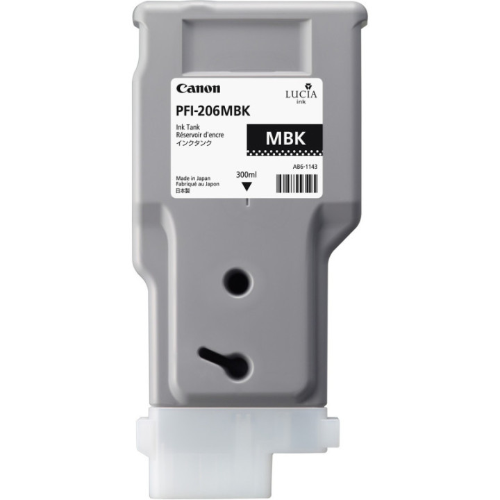 Cartouche d'encre CANON Noir Mat PFI-206 MBK 300ml