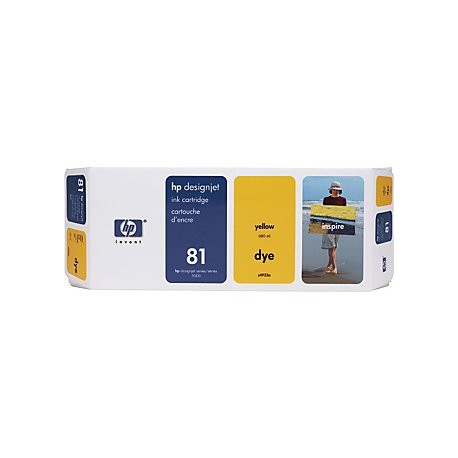 Hp 81 - cartouche d`impression - 1 x jaune