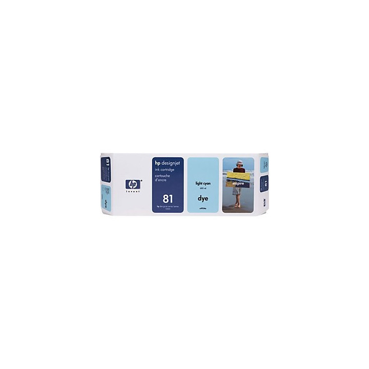 Hp 81 - cartouche d`impression -  Cyan clair