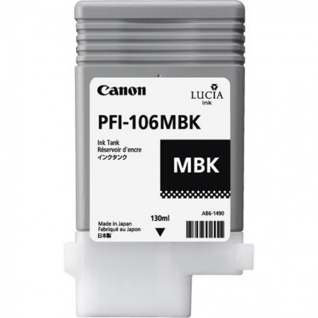 Cartouche d'encre CANON Noir Mat PFI-106 MBK 130Ml