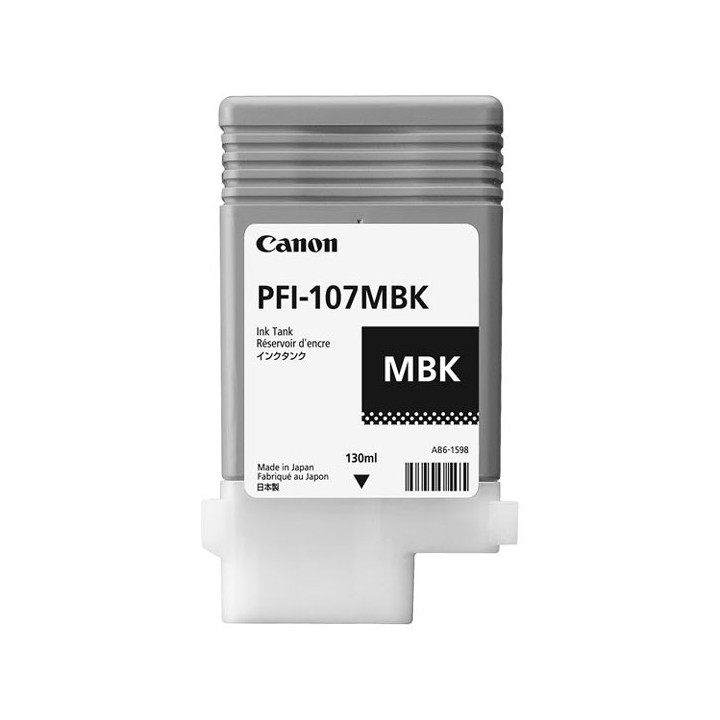 Cartouche d'encre CANON Noir Mat PFI-107 MBK 130ml