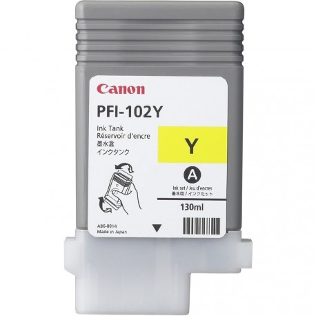 Cartouche d'encre CANON Jaune Pigmenté LUCIA PFI-102 Y -130ml