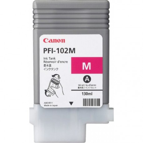 Cartouche d'encre CANON Magenta LUCIA PFI-102 M - 130ml