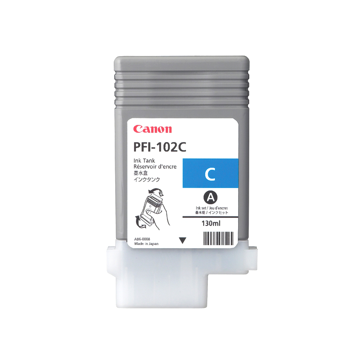 Cartouche d'encre CANON Cyan LUCIA PFI-102 C - 130ml