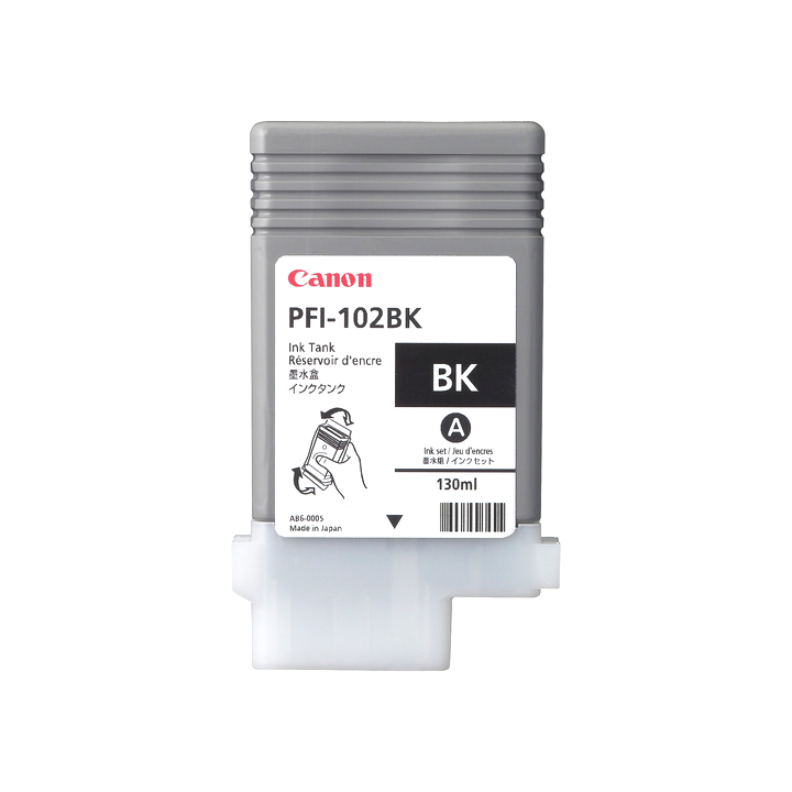 Cartouche d'encre CANON Noir LUCIA PFI-102 BK - 130ML