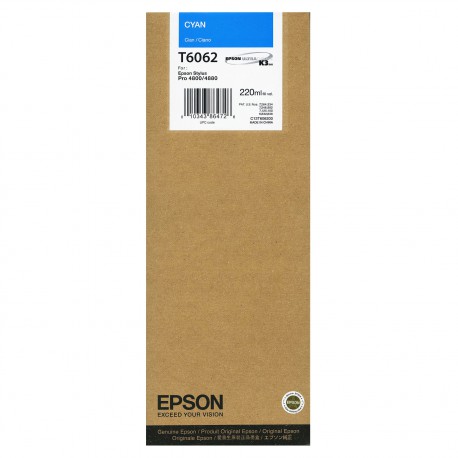 Cartouche d'encre EPSON T6062 Cyan - 220ml