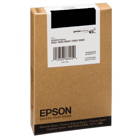 Cartouche d'encre EPSON T6031 Noir Photo - 220Ml