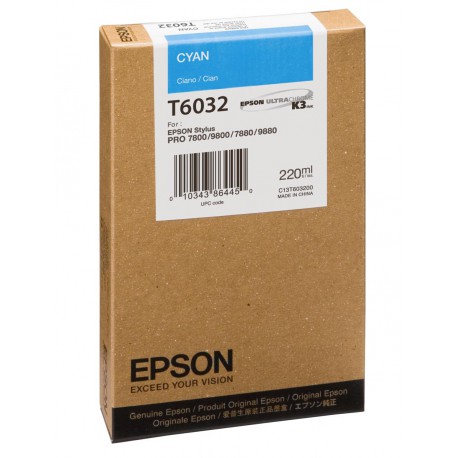 Cartouche d'encre Cyan Epson 220Ml