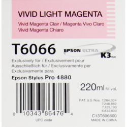 Cartouche d'encre EPSON T6066 Magenta Clair - 220 ml 