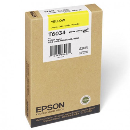 Cartouche d'encre Jaune Epson 220Ml