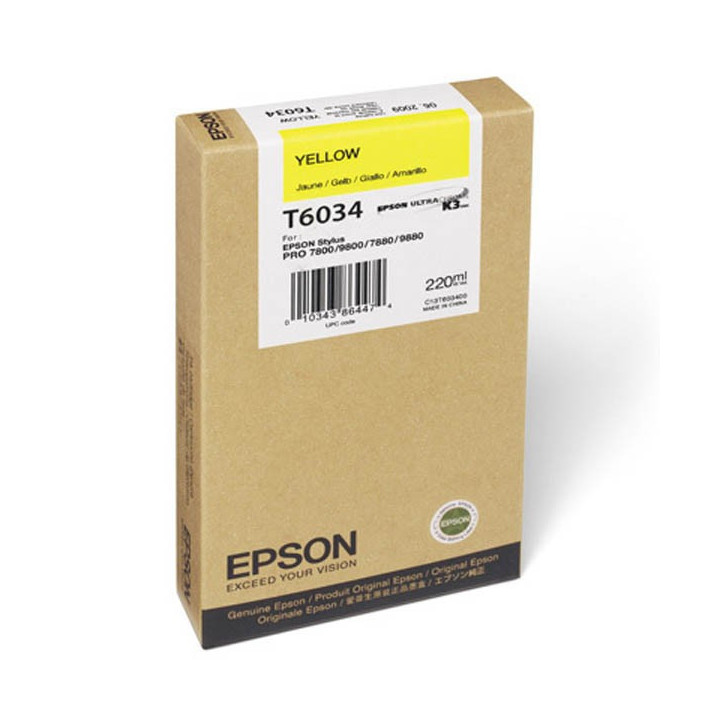 Cartouche d'encre Jaune Epson 220Ml