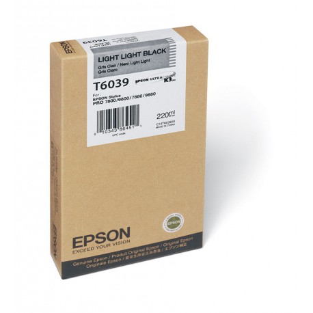 Cartouche d'encre Gris Clair Epson 220Ml