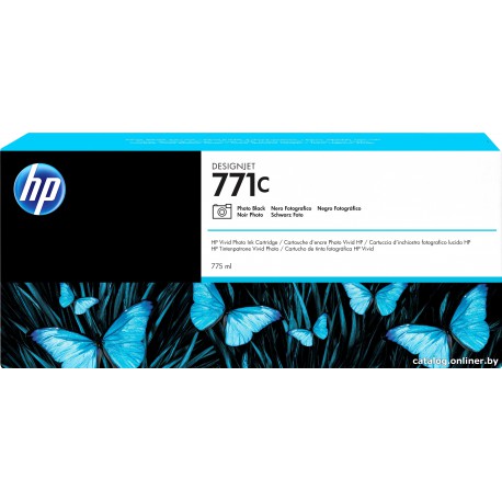 Cartouche d'encre photo Vivid HP  771C  Noir Photo  - 775ml