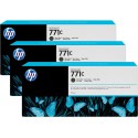 Pack 3 cartouches d'encre photo Vivid HP 771C Noir Mat - 775 ml B6Y31A