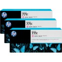 Pack 3 cartouches d'encre photo Vivid HP 771C Magenta Clair - 775 ml B6Y35A
