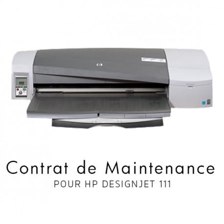 Contrat de maintenance 1 an - HP Designjet 111