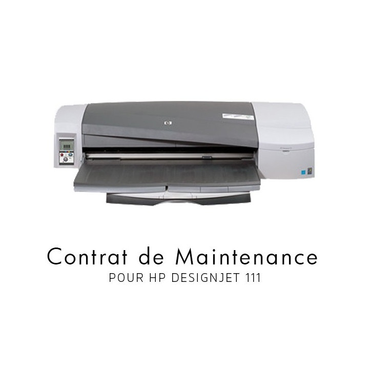 Contrat de maintenance 1 an - HP Designjet 111