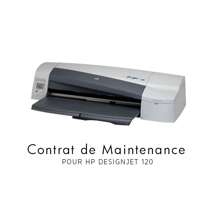 Contrat de maintenance 1 an HP Designjet 120
