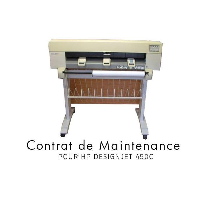 Contrat de maintenance 1 an pour HP 450C