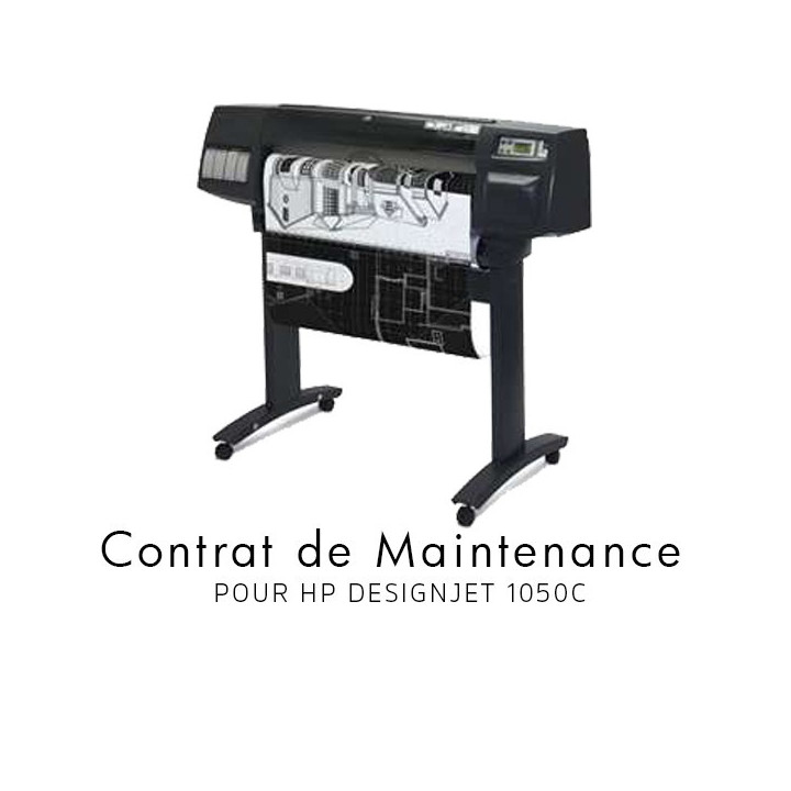 Contrat de maintenance 1 an pour HP 1050C