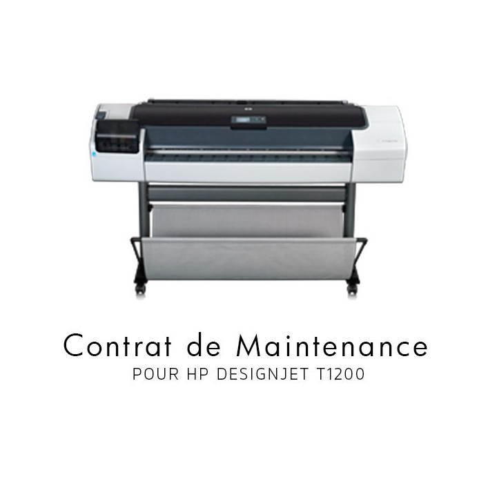 Contrat de maintenance 1 an pour HP T1200