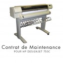 Contrat de maintenance HP 750C - 1 an