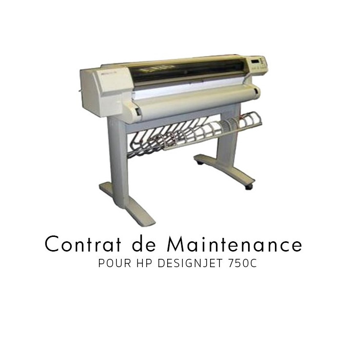 Contrat de maintenance 1 an pour HP 750 C