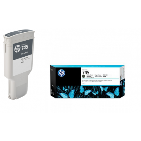 Cartouche d'encre Noir Mat HP 745 300ML