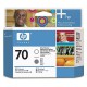 Tête d'impression grise et optimisateur de brillance HP 70 