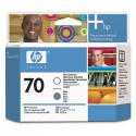 Tête d'impression Gris et Optimiseur de brillance HP 70 C9410A