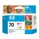 Tête d'impression Magenta et Jaune HP 70