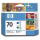 Tête d'impression Bleue et Verte HP 70 