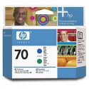 Tête d'impression Bleu et Vert HP 70 C9408A