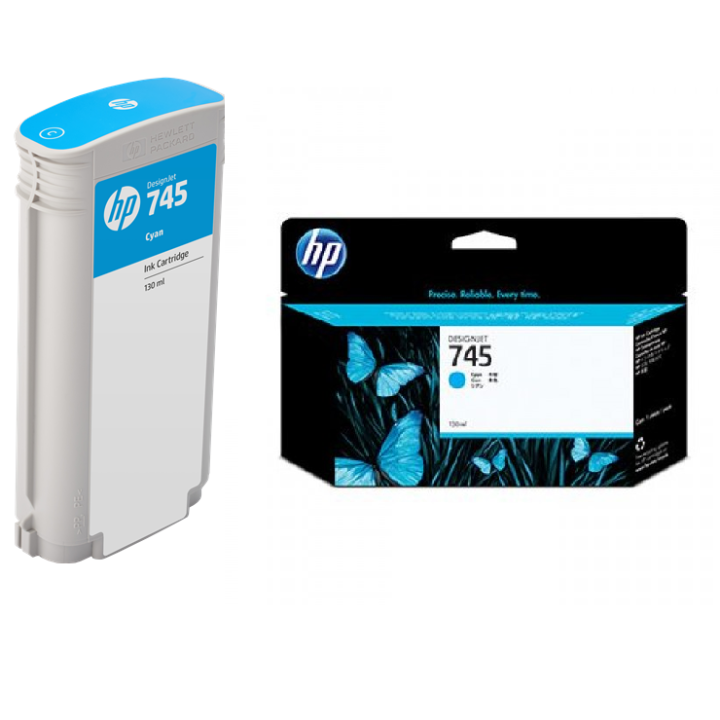 Cartouche d'encre HP 745 Cyan 130ml |Laboutiquedutraceur