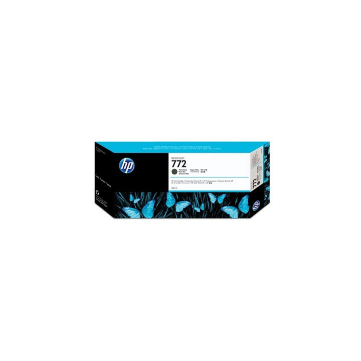 Cartouche d'encre Noire Mate HP 772, 300Ml