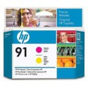 Tête d'impression Magenta et Jaune HP 91 C9461A