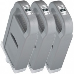 Pack 3 xCartouche d'encre CANON PFI-707BK Noir 700ml