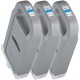 Pack 3 xCartouche d'encre CANON PFI-707C Cyan 700ml